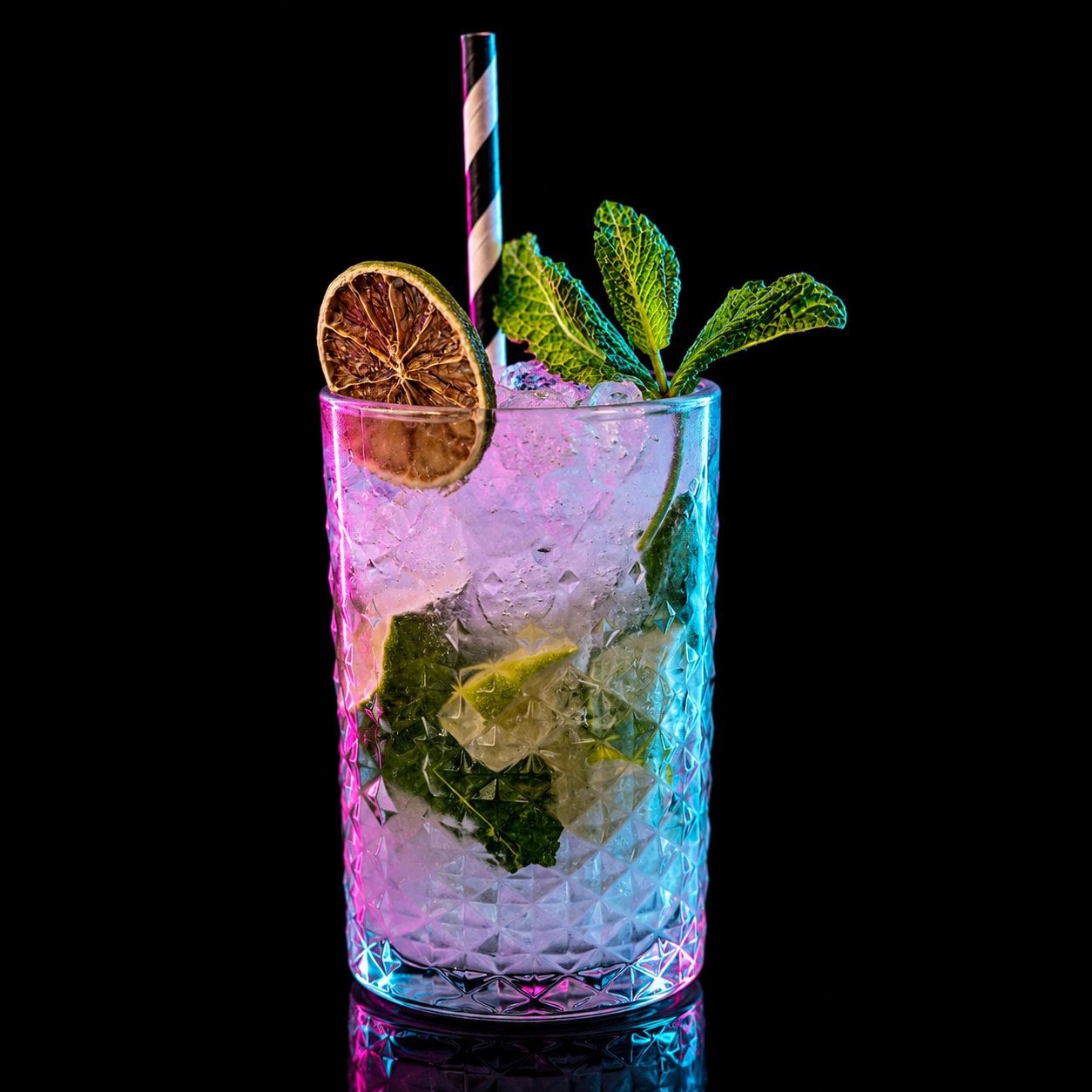 Cóctel Mojito en vaso alto